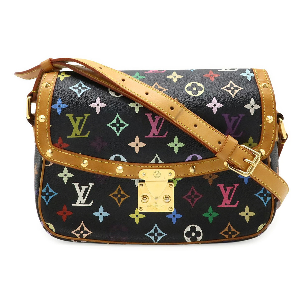 LOUIS VUITTON Monogram Multicolor Sologne Crossbody Bag Noir Black